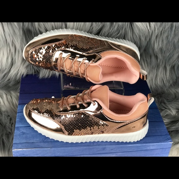 Women’s Holographic Sequin Sneakers - Picture 7 of 8
